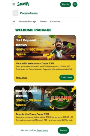 Savanna Wins welcome package